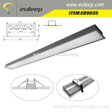 EU9035 1.2m 1.5m 1.8m 2m 2.4m linkable recessed led linear light,led tube light